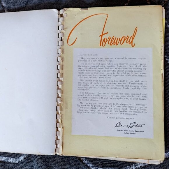 15% OFF Vintage Moffat Cook Book c 1952 - Picture 3 of 6